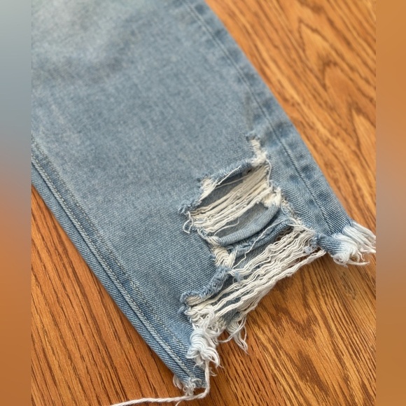 Flying Monkey distressed denim Cotton Jeans Womens NWOT F4148 Size 24 - Picture 4 of 9